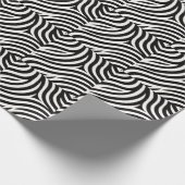 Papier Cadeau Zebra Stripes Impression moderne (Coin)