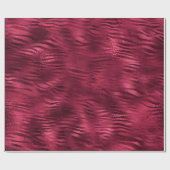 Papier Cadeau Zebra Stripes Lines Marsala Parties scintillant Bo (Plat)