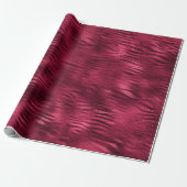 Papier Cadeau Zebra Stripes Lines Marsala Parties scintillant Bo (Déroulé)