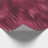 Papier Cadeau Zebra Stripes Lines Marsala Parties scintillant Bo (Coin)