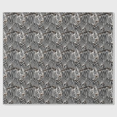 Papier Cadeau Zebras love_ (Plat)
