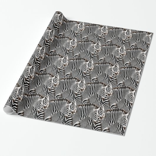 Papier Cadeau Zebras love_ (Déroulé)
