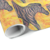 Papier Cadeau Zebras Rock (Coin rond)