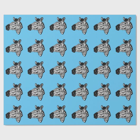 Papier Cadeau Zèbre (Plat)
