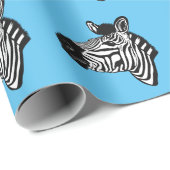 Papier Cadeau Zèbre (Coin rond)