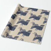 Papier Cadeau Zèbre Afrique (Déroulé)