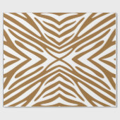 Papier Cadeau Zèbre Brown à sucre neutre (Plat)