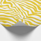 Papier Cadeau Zèbre jaune (Coin)