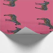 Papier Cadeau Zèbre rayé coloré (Coin)
