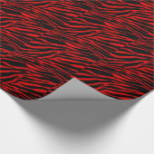 Papier Cadeau zèbre rouge (Coin)