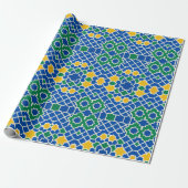 Papier Cadeau zelij marocain (Déroulé)