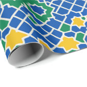 Papier Cadeau zelij marocain (Coin rond)