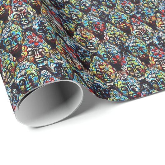 Papier Cadeau Zen Bouddha (Coin rond)