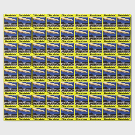 Papier Cadeau Zeppelin Viktoria Luise (Plat)