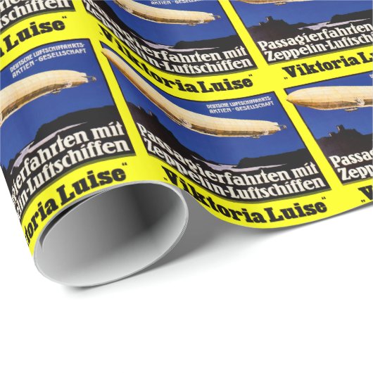 Papier Cadeau Zeppelin Viktoria Luise (Coin rond)