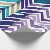 Papier Cadeau Zig Zagging pastel Vertical Green Retro Motif (Coin)