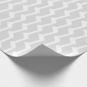 Papier cadeau Zigzag blanc moderne (Coin)