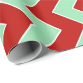 Papier Cadeau Zigzag de Noël (Coin rond)