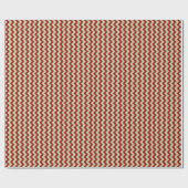 Papier Cadeau Zigzag de Noël (Plat)