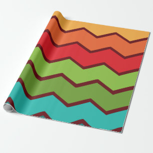 Papier Cadeau Zigzag des années 1970