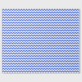 Papier Cadeau Zigzag I - Bleu blanc et royal (Plat)