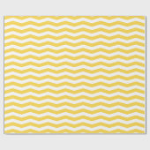 Papier Cadeau Zigzag jaune et blanc Chevron de freesia barré (Plat)