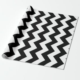 Papier Cadeau Zigzag noir et blanc