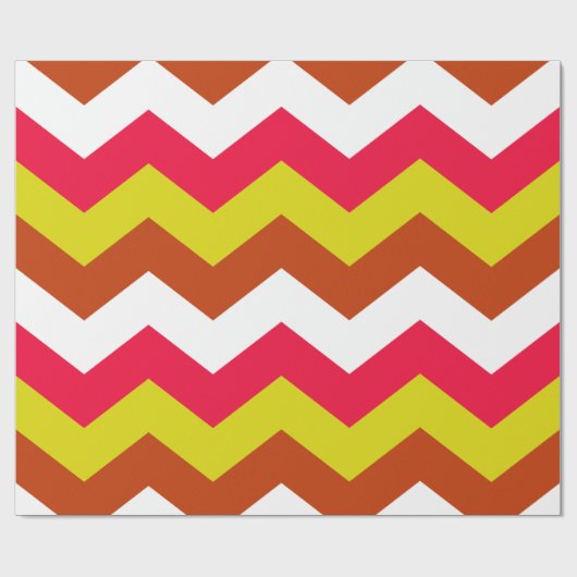 PAPIER CADEAU ZIGZAG PATTERN. (Plat)