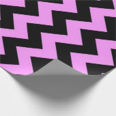 Papier Cadeau Zigzag rose et noir (Coin)