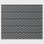 Papier Cadeau Zigzag Stripes : Ethnique Dessinée À La Main (Plat)