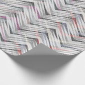 Papier Cadeau Zigzag texturé gris (Coin)