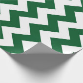 Papier Cadeau Zigzag vert et blanc (Coin)