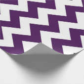 Papier Cadeau Zigzag violet et blanc (Coin)