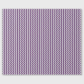 Papier Cadeau Zigzag violet et blanc (Plat)