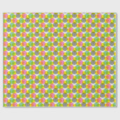 Papier Cadeau Zigzags de brosse : Motif à main (Plat)