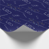 Papier Cadeau Zodiac Constellation Leo (Coin)
