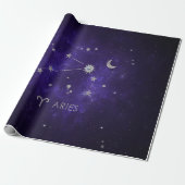 Papier Cadeau Zodiac Purple Aries | Horoscope d'astrologie cosmi (Déroulé)
