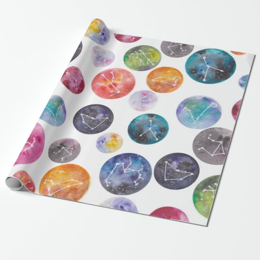 PAPIER CADEAU ZODIAC SIGNE GEMINI VIRGO LIBRA SCORPIO CAPRICORN (Déroulé)