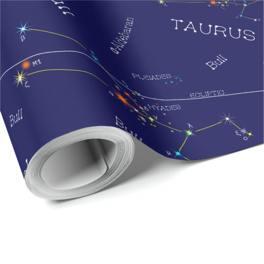 Papier Cadeau Zodiaque Taurus (Coin rond)