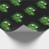Papier Cadeau Zom-big Zom-small Funny Zombie Pun Dark BG (Coin)