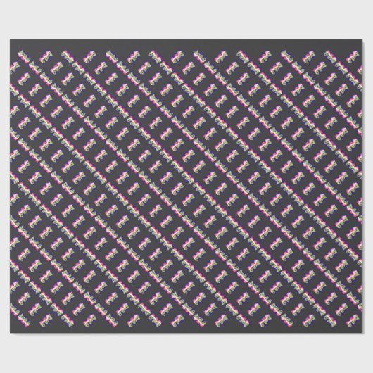 Papier Cadeau Zombis joyeux (Plat)