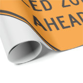 Papier Cadeau Zone de vitesse de 45 mi/h à l'avant du panneau de (Coin rond)