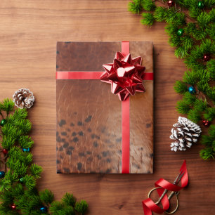 Papier Cadeau Zones de léopard en cuir Brown
