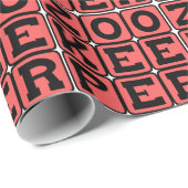 Papier Cadeau Zookeeper, Zoo Employé (Coin rond)