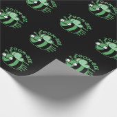 Papier Cadeau Zoom-bee Funny Zombie Bee Pun Dark BG (Coin)