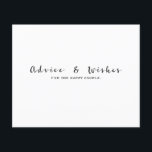 Papier Cadeaux de mariage moderne : conseils et vœux pour<br><div class="desc">Personnalisez pour n'importe quel événement.</div>