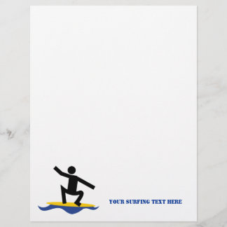 Papier Cadeaux de surf, surfer sur sa planche de surf