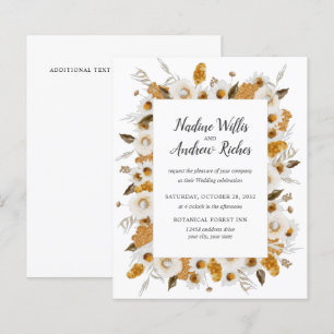 Papier Cadre de Mimosa Camomille rustique de budget Maria