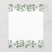 Papier Cadre doré avec verdure botanique pour la douche d (Dos)
