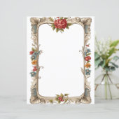 Papier Cadre floral élégant (Debout devant)